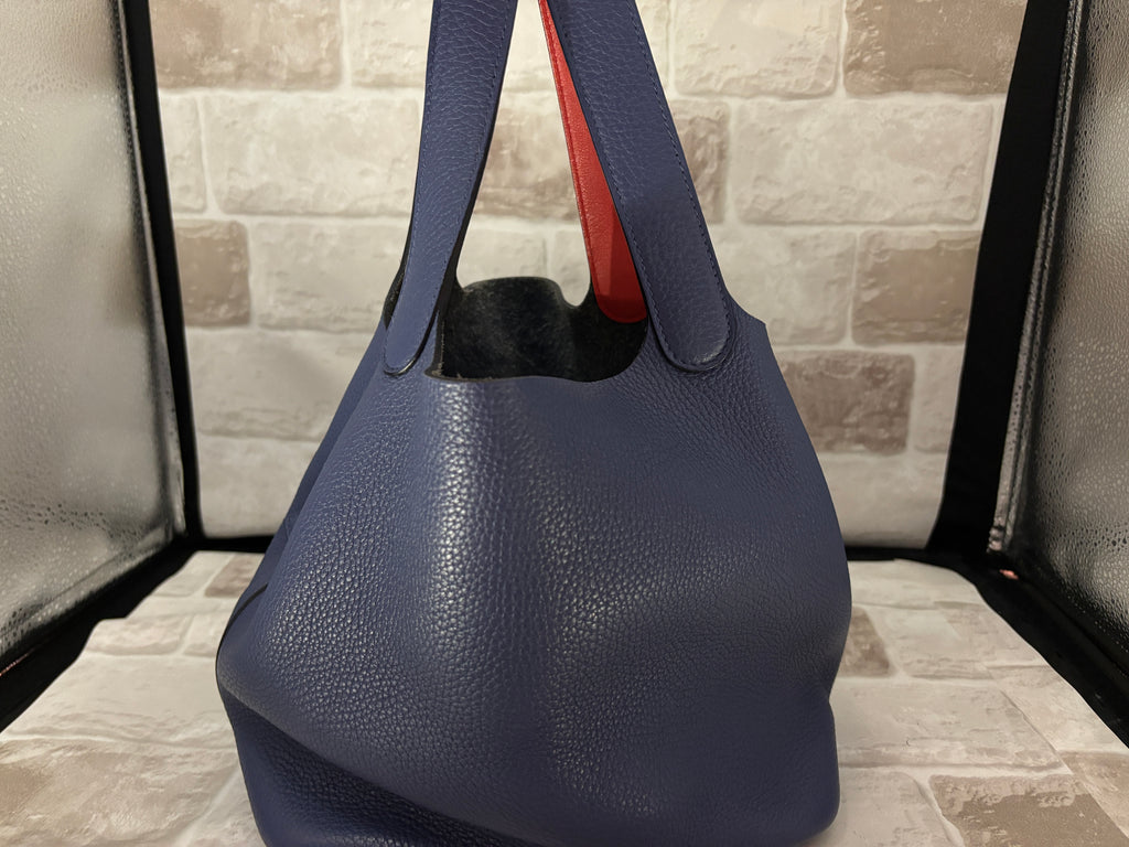 【即購入OK】超美品❣️エルメス ピコタンロック ブルー バイカラー