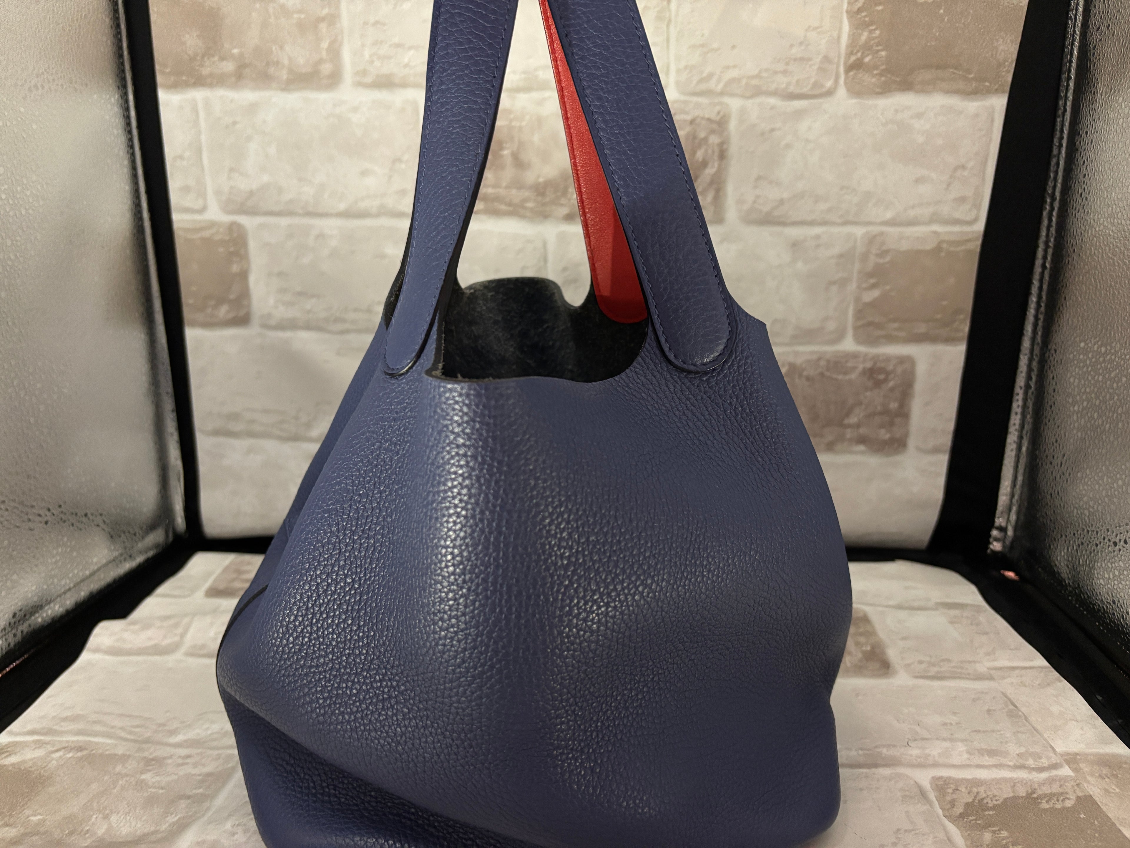 【即購入OK】超美品❣️エルメス ピコタンロック ブルー バイカラー