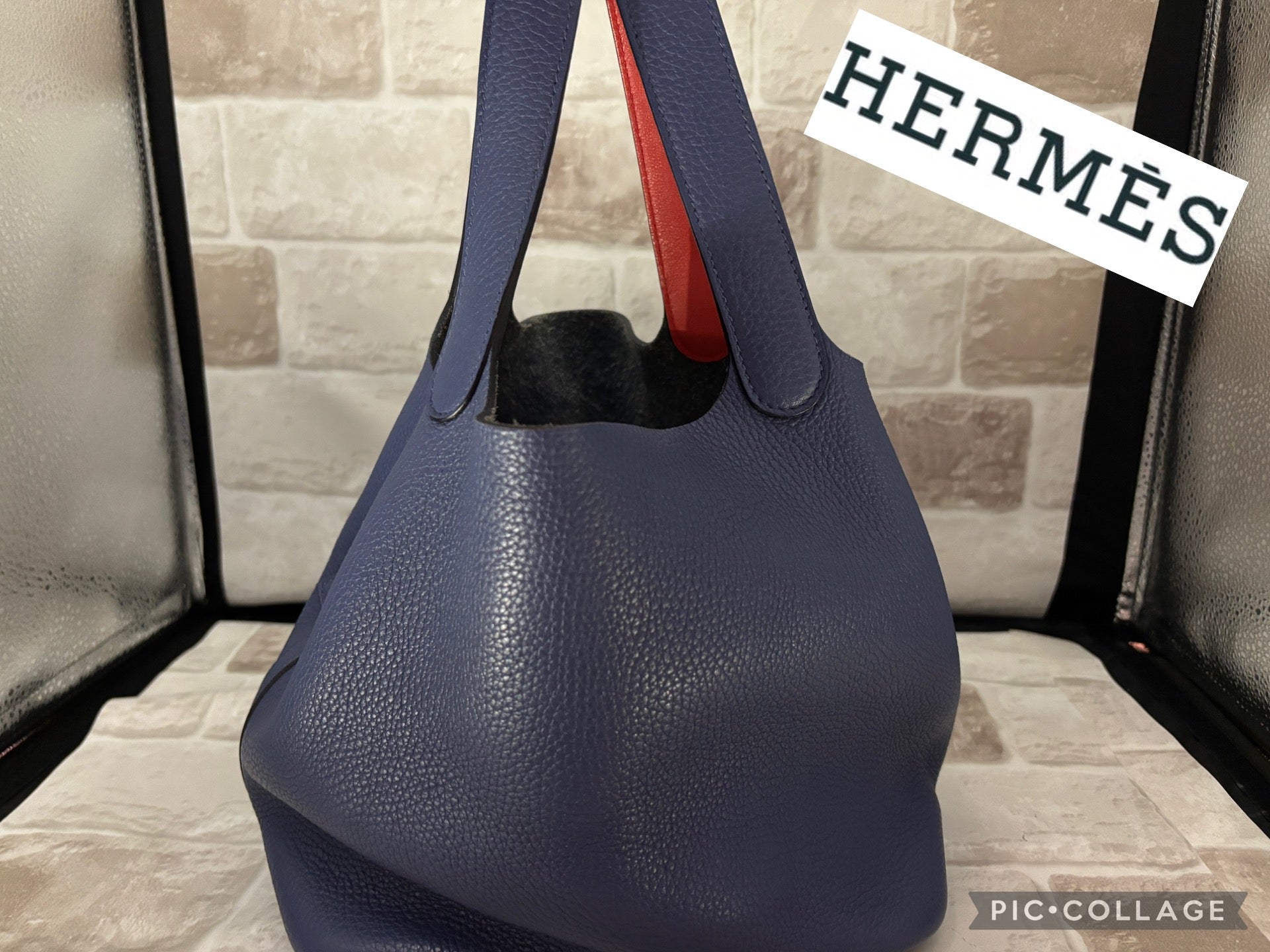 【即購入OK】超美品❣️エルメス ピコタンロック ブルー バイカラー